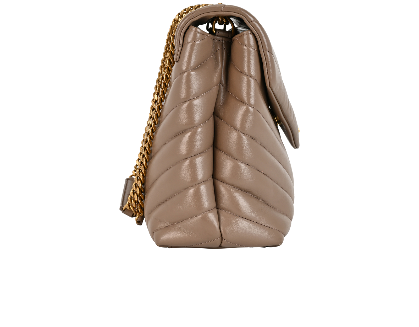 Medium LouLou, &pound;1,100, Handbags, Beige, Leather, Side view